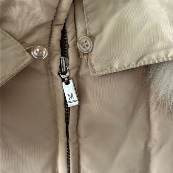 1 Madison Tan Puffer Jacket with Stand-Up Collar and Insulation - Picture 3 of 14